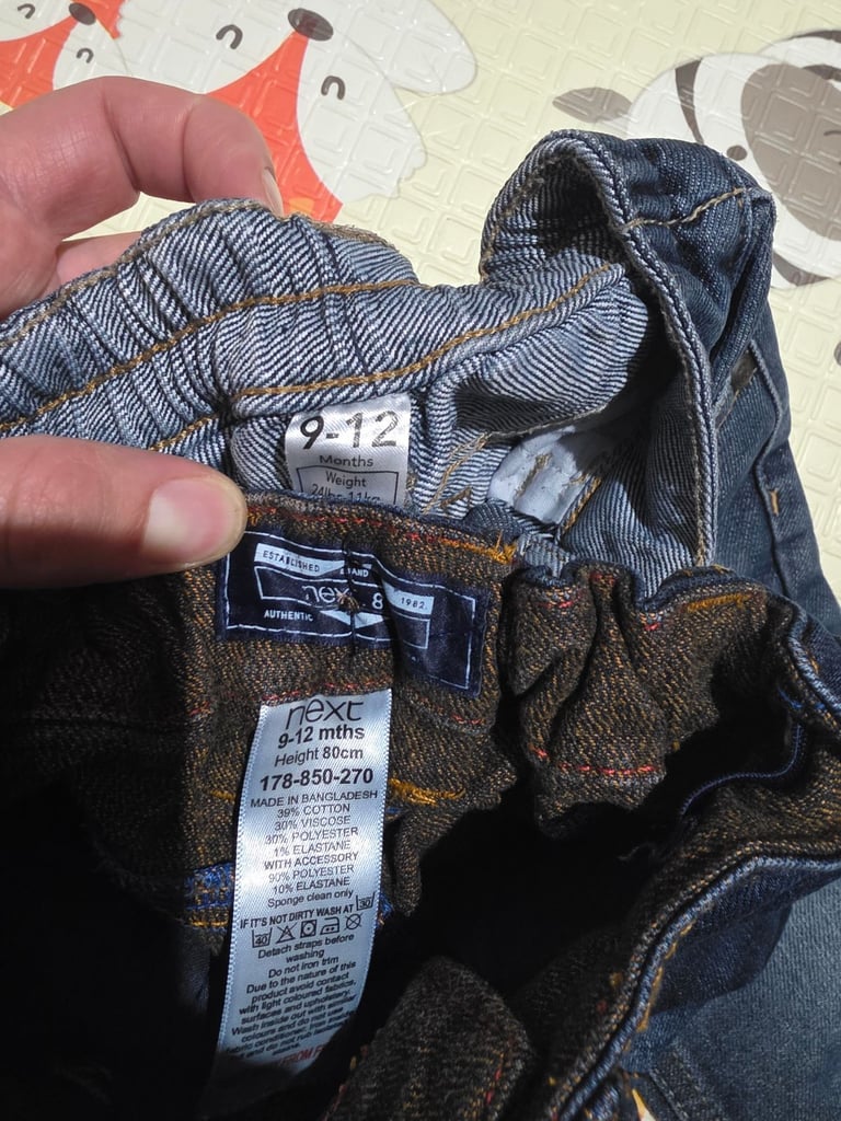 Bundle of boys trousers size 9-12 months