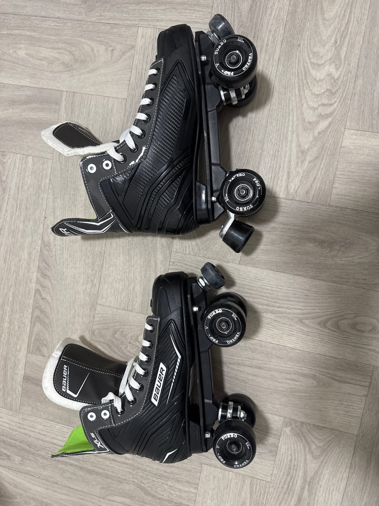 Bauer XLS converted Quad skates box size 9