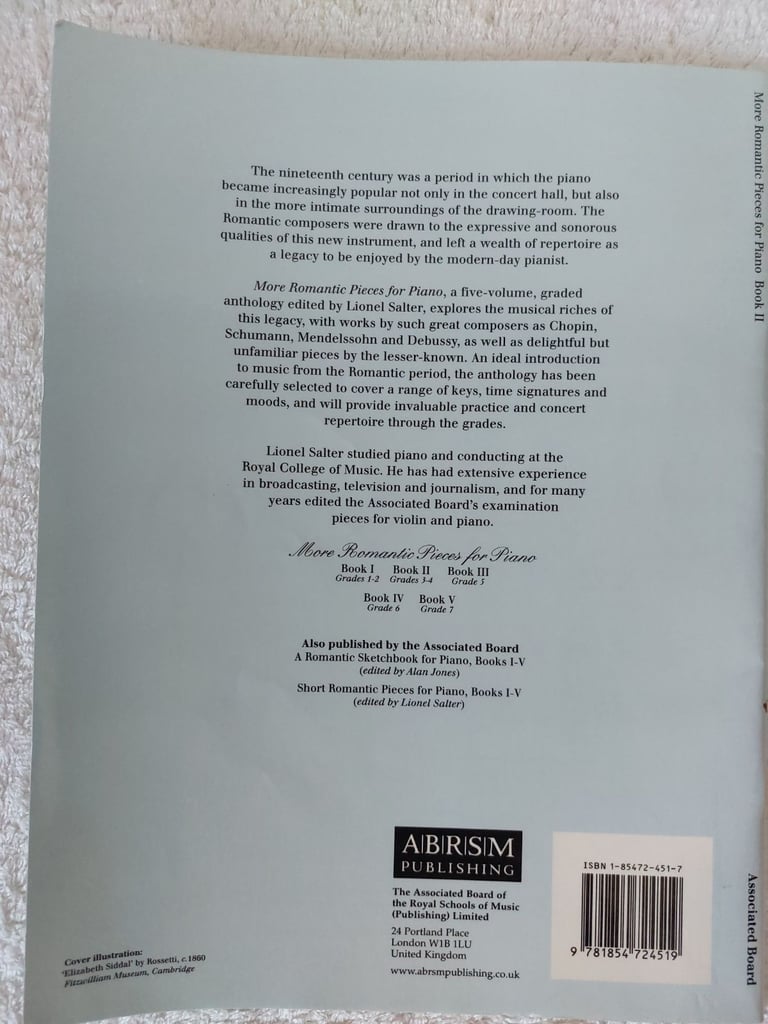 More Romantic Pieces for Piano