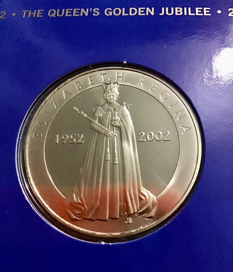 image for ELIZABETH II, 50 Years COMMEMORATIVE MEDAL FROM THE ROYAL MINT. 2002, 
