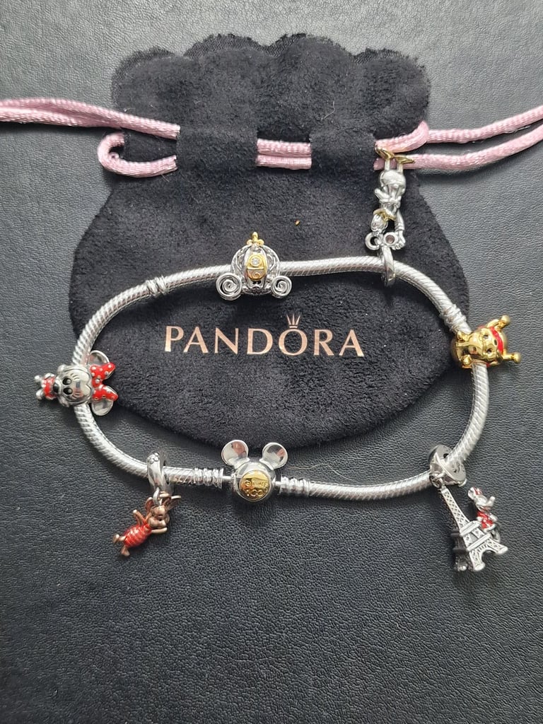 Pandora 21cm Disney 100th anniversary bracelet with  Disney charms 