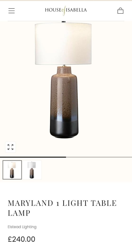 image for Quality lamp with white shade and 2 cream golden shades.  Almost new