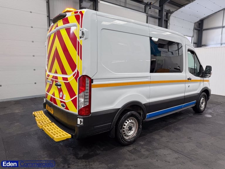 2021 21 FORD TRANSIT 2.0 350 ECOBLUE L2 H2 CREW WELFARE VAN MESS VAN 6 SEATER