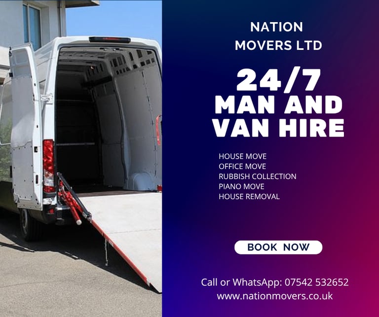 image for HOUSE FURNITURE PIANO MOVERS MAN AND VAN HIRE RUBBISH DISPOSAL & OFFICE CLEARANCE SERVICES