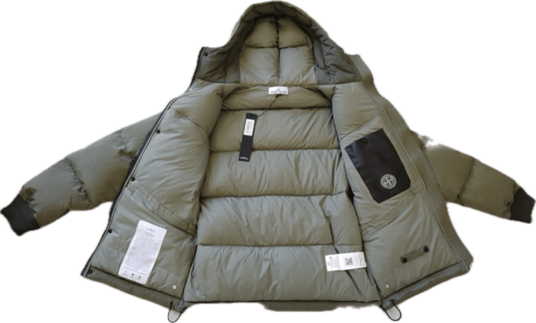 Stone island khaki green puffer jacket