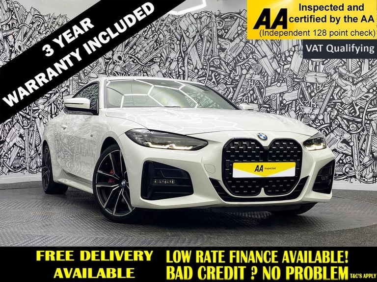 image for 2021 BMW 4 Series 2.0 420i M Sport Coupe 2dr Petrol Auto Euro 6 (s/s) (184 ps) Coupe Petrol Autom...