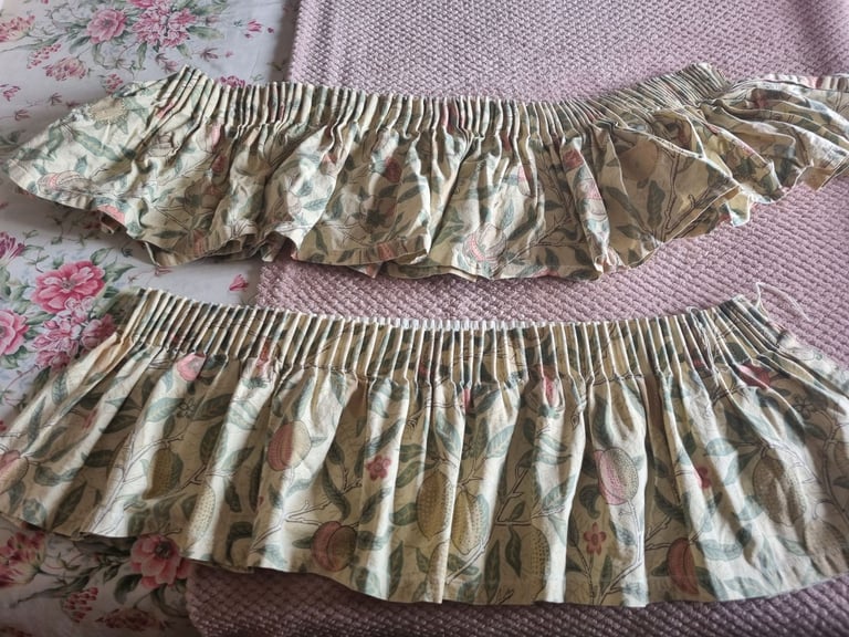 Curtain Valances x2 William Morris design 