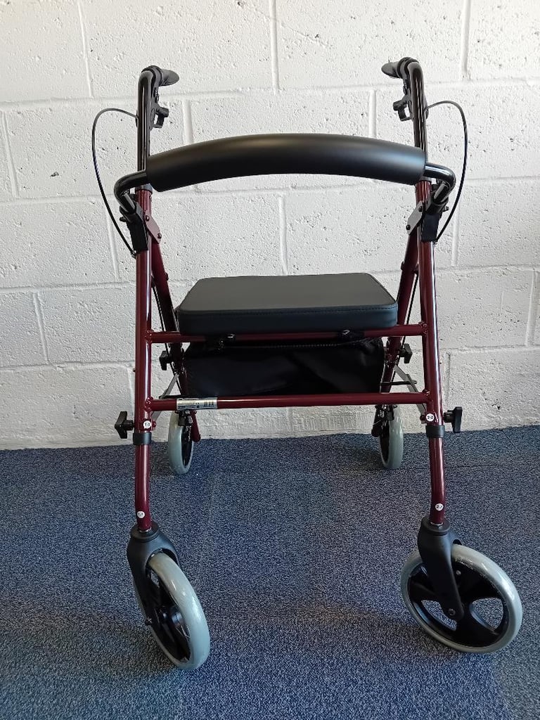 Compact rollator, 8" wheels