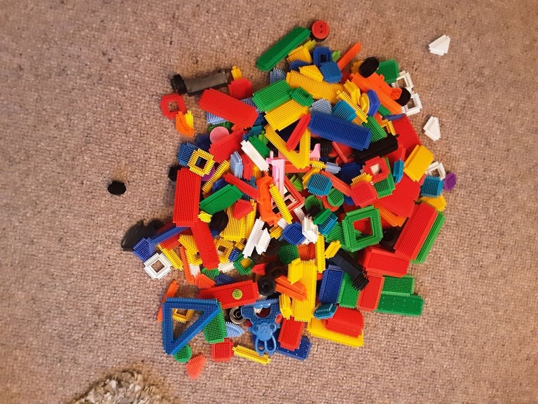 Colourful,clean Sticklebricks, construction toy for younger children