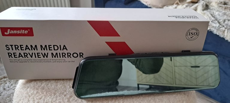 image for Jansite stream media rearview  mirror for car vgc