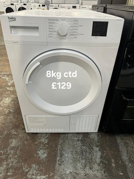 Beko 8kg condenser tumble dryer 🌟 Free Delivery 🌟 120 Days Warranty 🌟 55