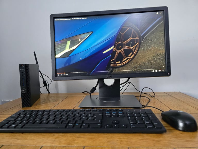 Dell Core i5 PC Complete setup 16GB DDR4 RAM 256GB Nvme 1TB HDD WIN 11 pro Desktop 20" led Monitor