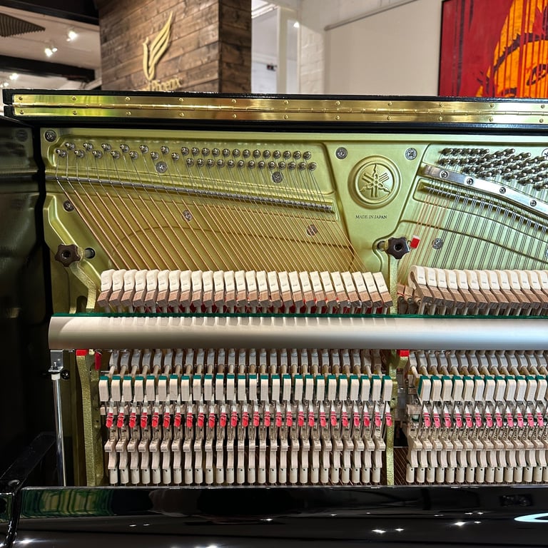 Yamaha YUS3 Upright Piano (2024) Black Polyester | Delivery, Tuning, Stool, Warranty