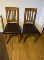 2 upholstered dining chairs