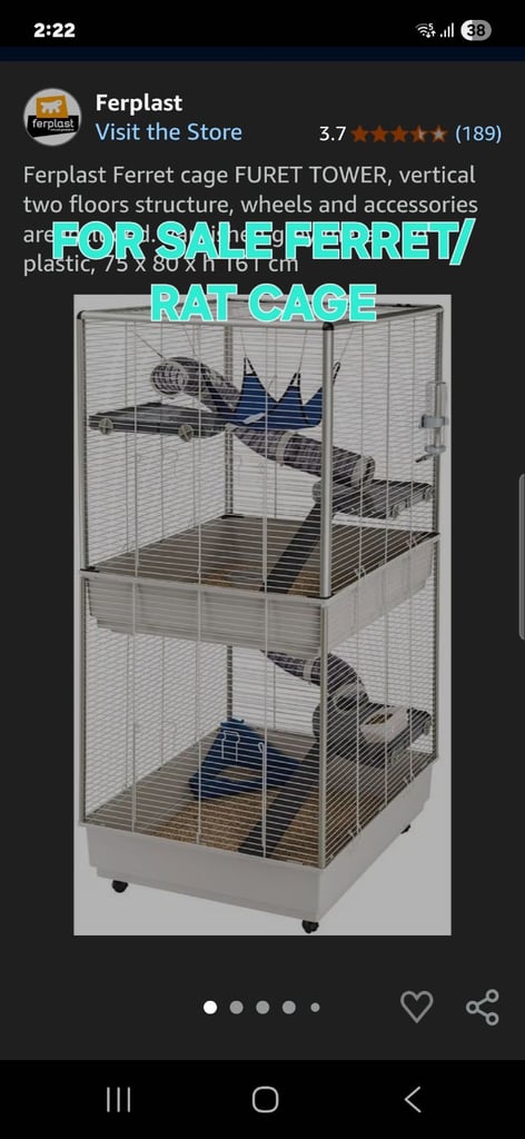 BRAND NEW RAT/FERRET CAGE