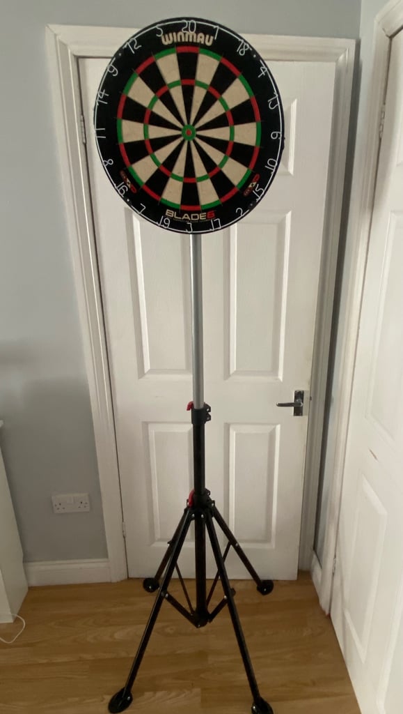 Dart board and stand for sale