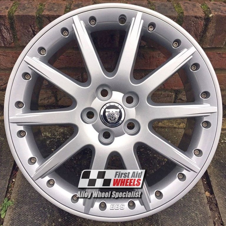 R466S Swap JAGUAR X-TYPE 4x 18'' GENUINE BBS MELBOURNE SILVER SPLIT RIM ALLOY WHEELS