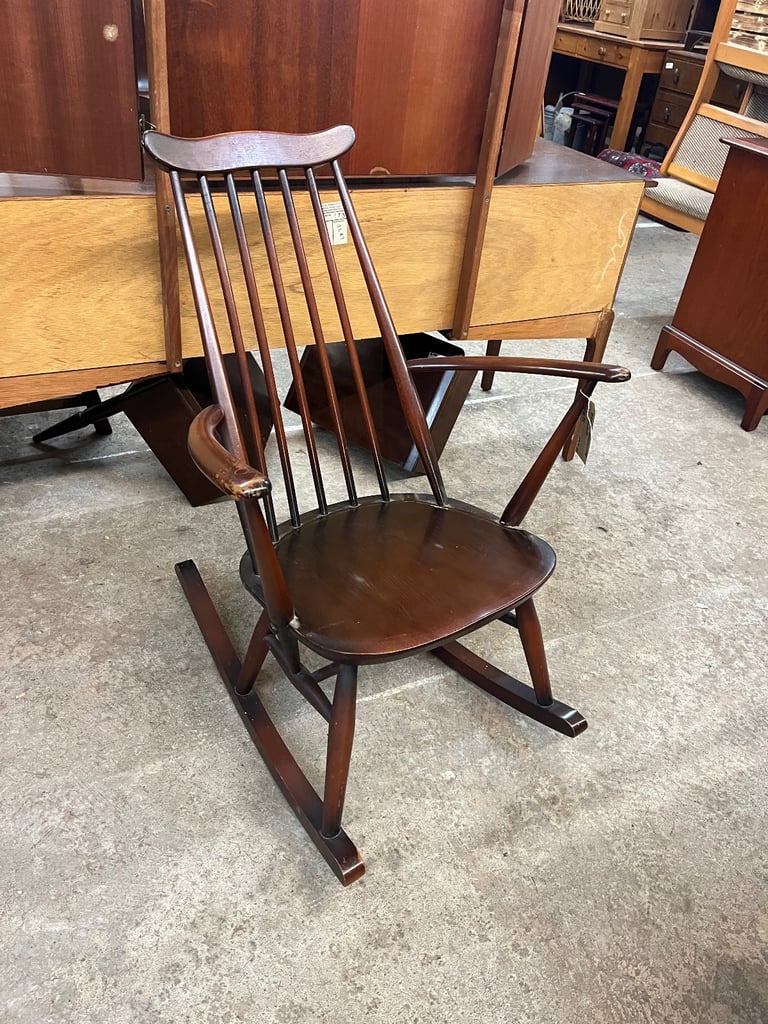 Dark ERCOL rocking chair 