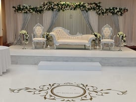 Asian Event Decor, Stages,Centrepieces, Chair Covers,Walkways