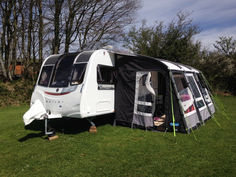 Caravan Awning - Kampa Rally Pro 390 With Optional Bedroom Annexe