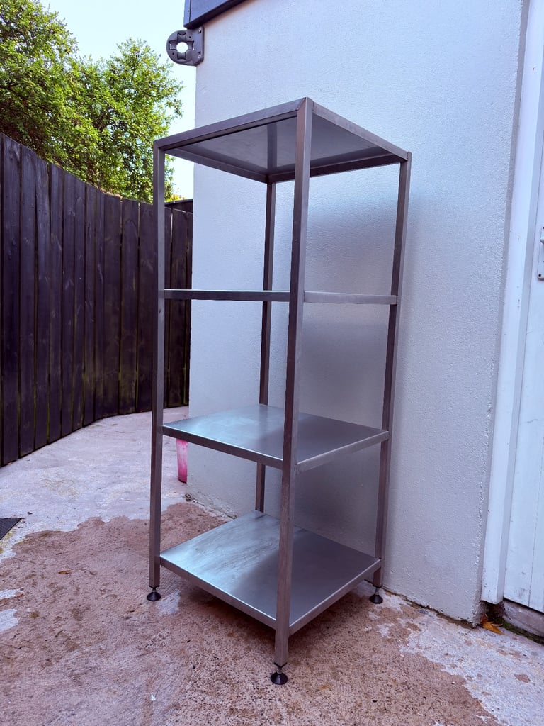 image for Hand Built Stainless Steel Shelving Unit