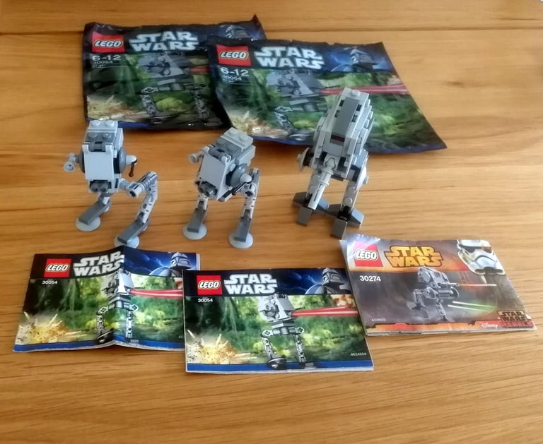 image for Lego Star Wars 3 Polybag Sets 2 x 30054 AT-ST And 30274 AT-DP