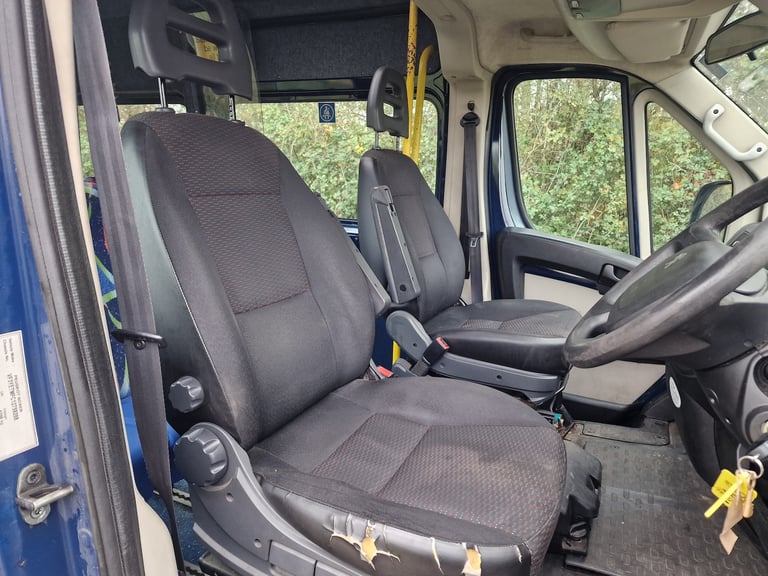 2015 Peugeot Boxer Red LWB 12 Seat Minibus  Drives Perfect  Disability Access
