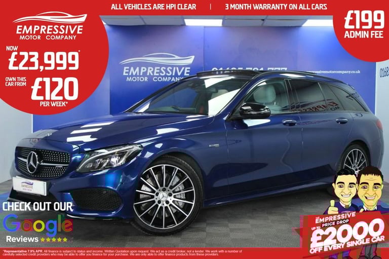 2017 67 MERCEDES-BENZ C-CLASS 3.0 C43 V6 AMG (PREMIUM PLUS) ESTATE 5DR PETROL G-