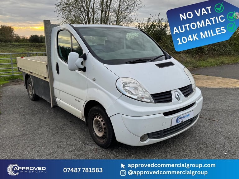 image for 2014 Renault Trafic (14) NO VAT! 2.0 DCI 115 BHP SEMI AUTO QUICKSHIFT LWB LL29 PLATFORM CAB  PLAT...