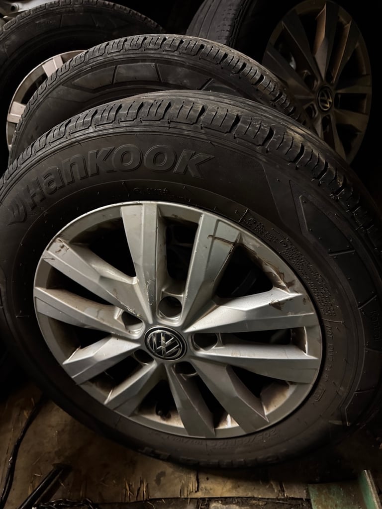 VW Clayton 16” Transporter T5-T6-T6.1 wheels and tyres