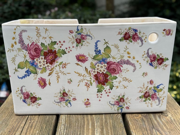 HERITAGE TOILET PAN SET VICTORIAN STYLE FLORAL 