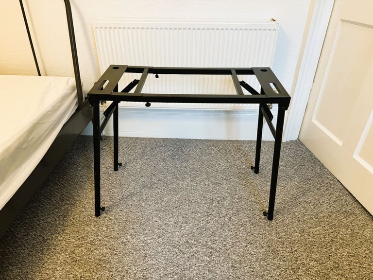 image for HEAVY DUTY STURDY Foldable Metal Table Stand For Keyboard, Furniture, Workstation (multi-functional)
