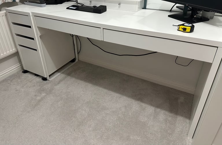 Ikea Micke Desk with 2 draws