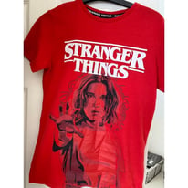 Stranger things red t-shirt size small