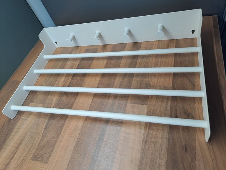 image for 2 x Ikea metal shelf rails