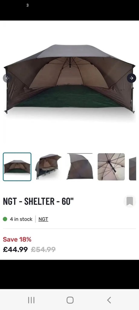 image for FISHING NGT 60'' DAY SHELTER 