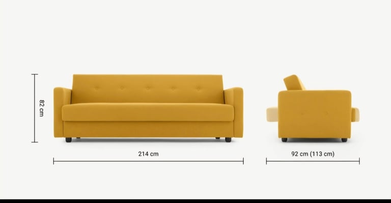 Sofa bed with storage urgent sale