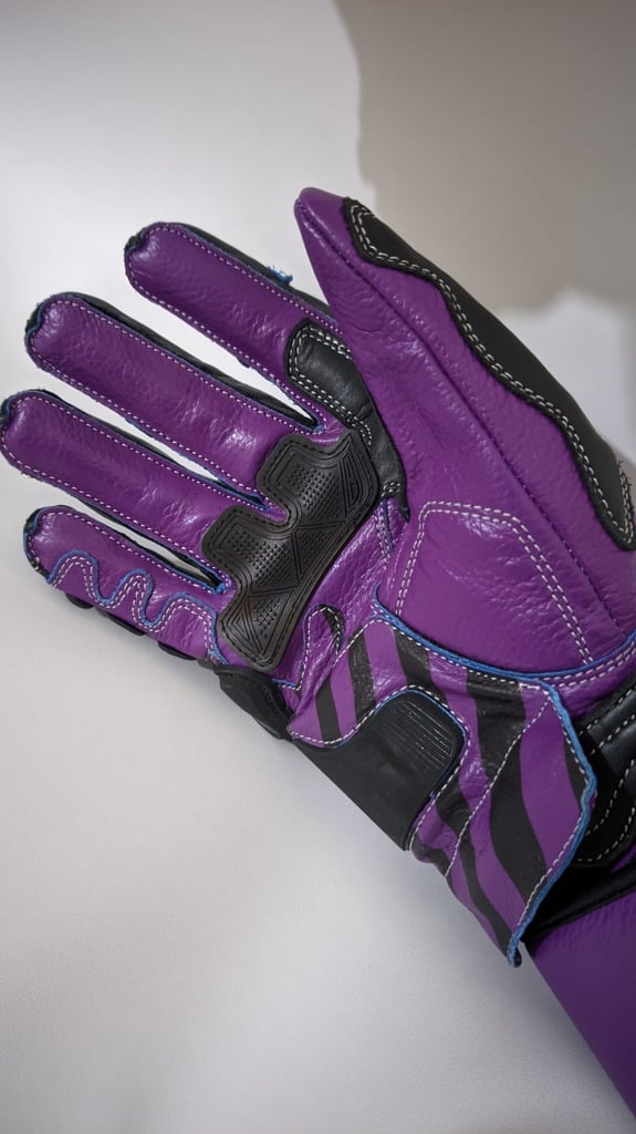 Motorcycle Leather Racing Gloves - Valentino Rossi VR46 MotoGP Leather Gloves