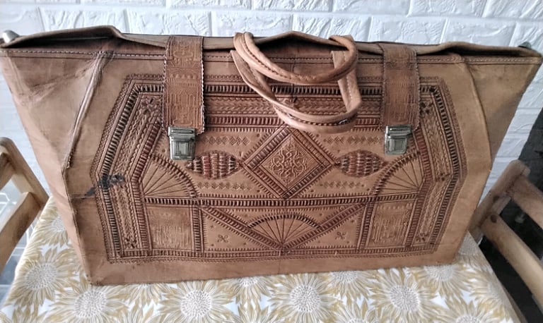 Vintage middle Eastern hand crafted large bag cool
