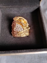 Gold filled saddle ring with box 