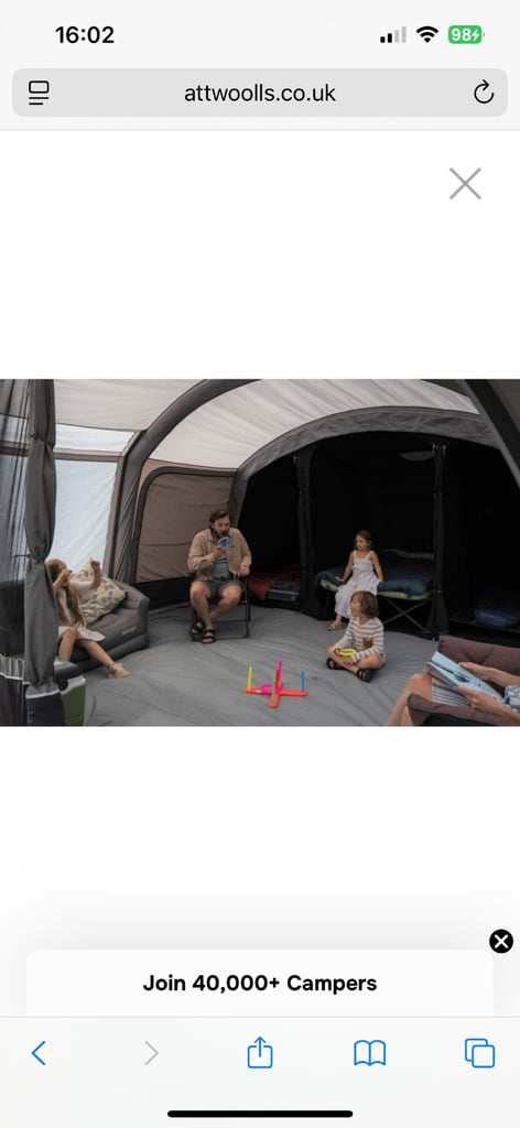 Vango The Anantara 600XL 6 man luxury camping glamping holiday tent bundle