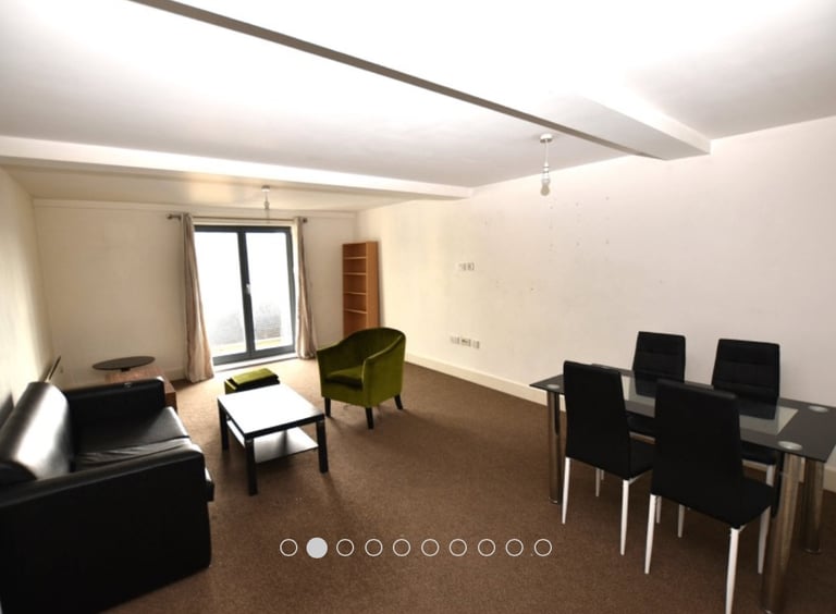 1 BEDROOM FURNISHED LARGE FLAT IN BRADFORD BD1 CITY CENTRE - RECENTLY DECORATED - SORRY NOW GONE