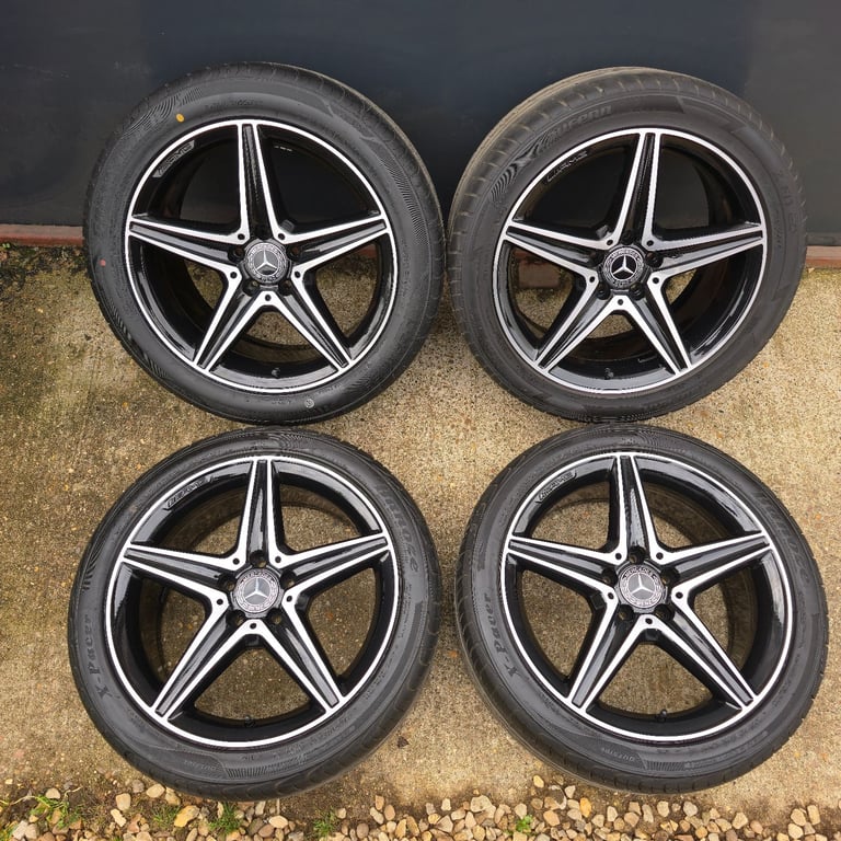 Genuine Mercedes E Class AMG 18" Alloy Wheels W213 Night Edition Goodyear