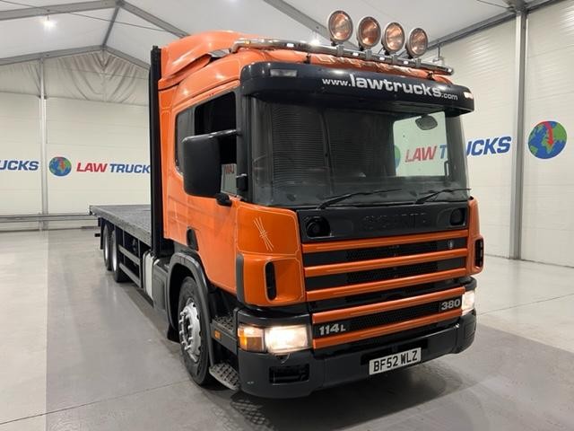 Scania 114 380 6x2 10 Tyre Sleeper Cab Flatbed 