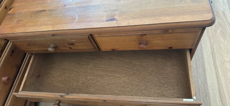 Ducal triple wardrobe and matching bedside cabinets 