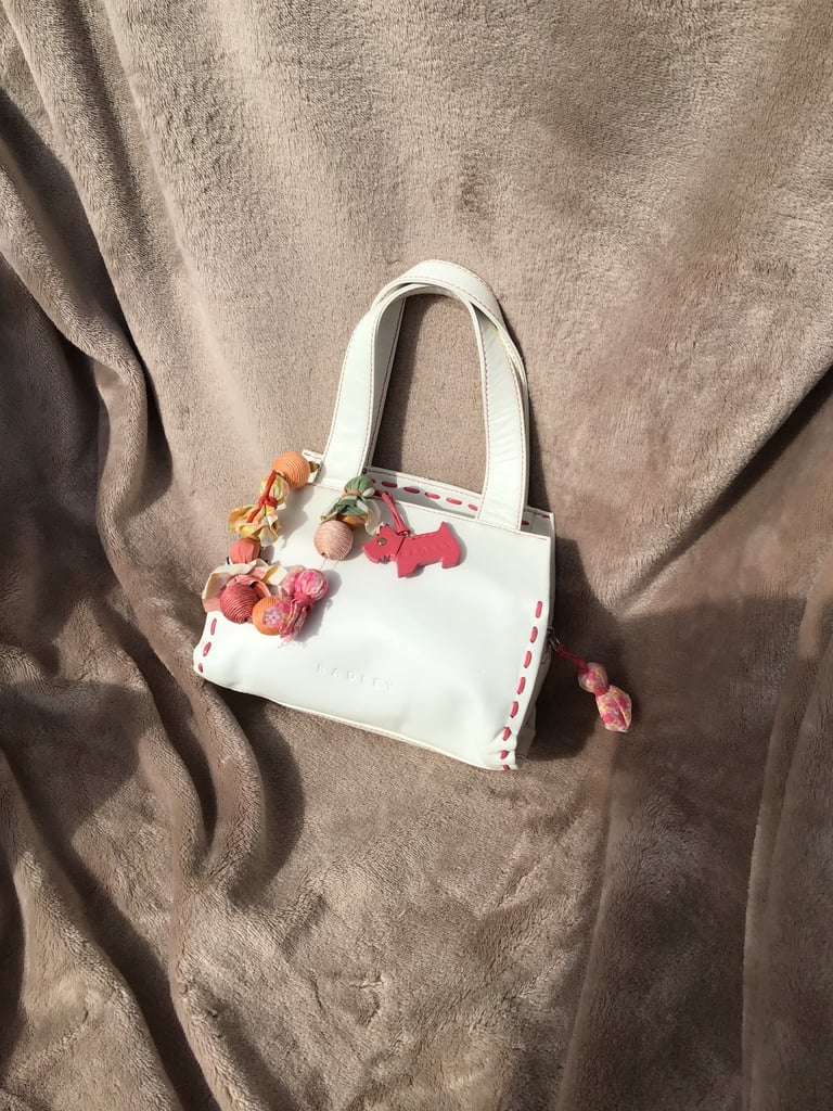image for Radley Small White Handbag with Matching Bracelet 