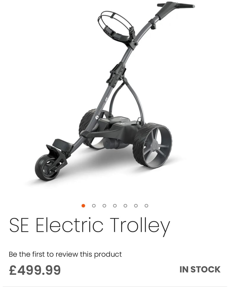 image for Motocaddy SE electric golf trolley lithium upgrade