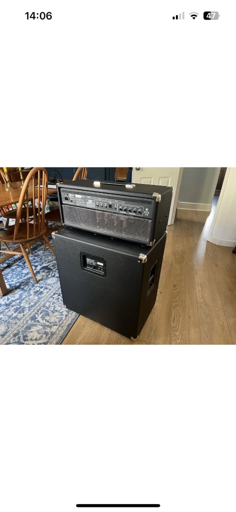 Ampeg V4B Bass Amp And SVT-212AV Cab Bundle