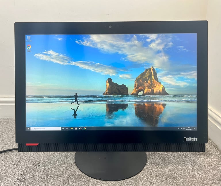 LENOVO ALL IN ONE 22” TOUCH SCREEN PC COMPUTER I5 8GB RAM SSD WEBCAM