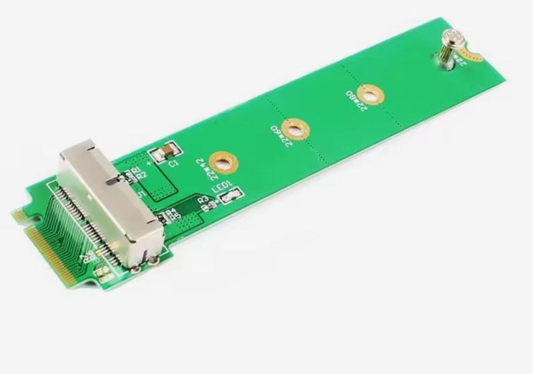 image for MacBook Air (2012 - 2017) SSD adapter 12 + 16 pin converter (M2 key) caddy enclosure sata 